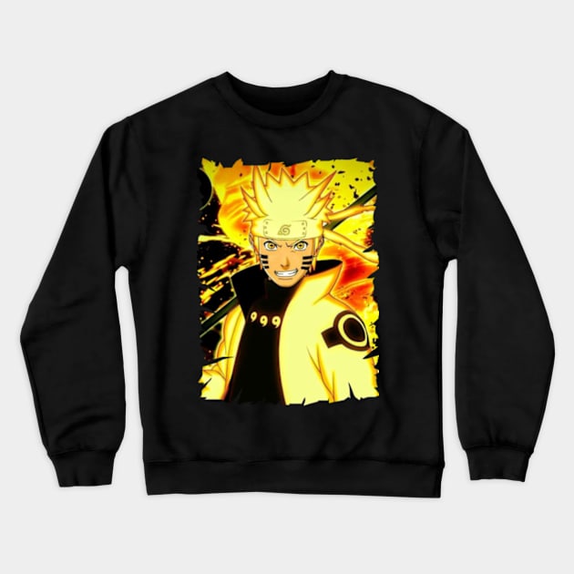 NARUTO UZUMAKI MERCH VTG Crewneck Sweatshirt by Melesz.Ink Tattoo